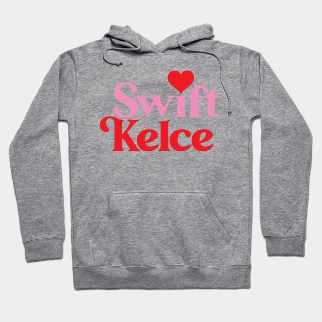 Swift Heart Kelce PINK Hoodie by BRAVOMAXXX